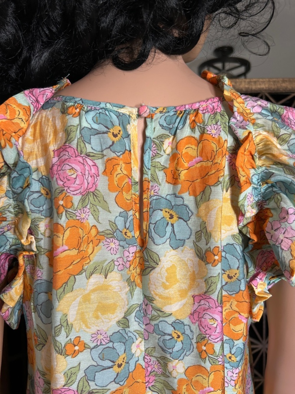 BLU PRPPER SUMMER FLORAL TOP M - Picture 6 of 10